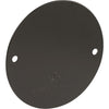 Bell Single Gang Round Die-Cast Metal Bronze Blank Outdoor Box Cover, Shrink Wrapped